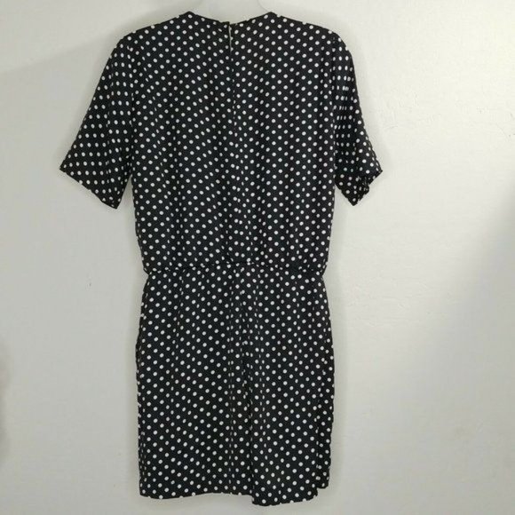 BCBG MAXAZRIA Romper Polka Dot Surplice Romper Size Small - Picture 7 of 10